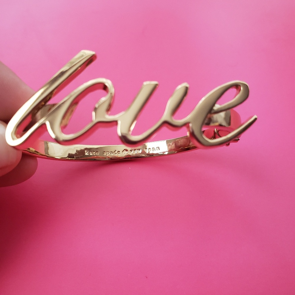 NWOT Kate Spade gold love bangle